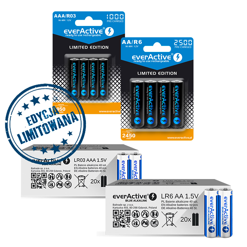 New limited version of everActive batteries everActive batteries limite edition