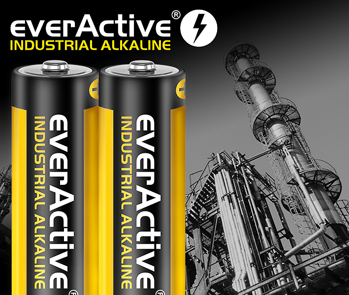 nowe ekonomiczne baterie alkaliczne od everActive dla przemysłu Alkaliczne baterie od everActive dla przemysłu