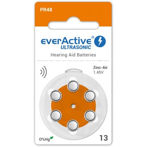 everActive Ultrasonic 13 / PR48 zinc air batteries