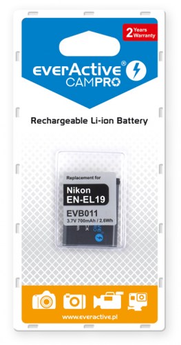 Akumulator everActive CamPro - zamiennik Nikon EN-EL19