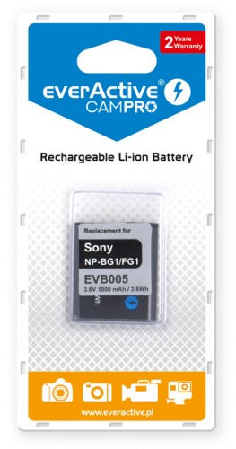 Akumulator everActive CamPro - zamiennik Sony NP-BG1