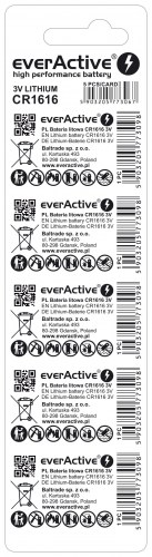 Baterie litowe everActive CR1616