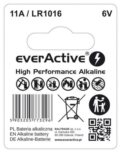 everActive 11A LR1016 MN11 alkaline battery