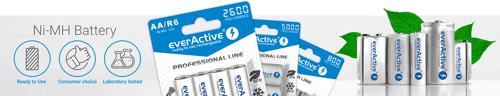 everActive Ni-MH Rechargeable Batteries everActive Ni-MH top