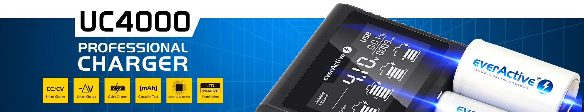everActive UC4000 Perfect Charger everActive UC4000 top