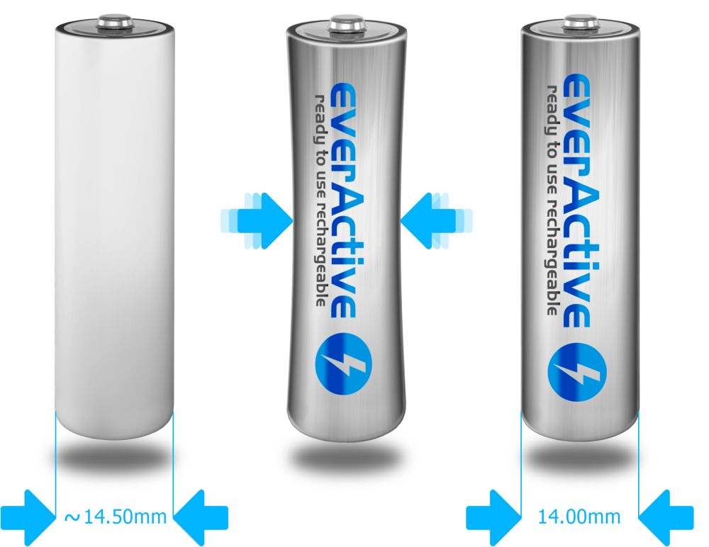 everActive Silver Line AA - now thinner everActive Silver Line AA thinner than ever